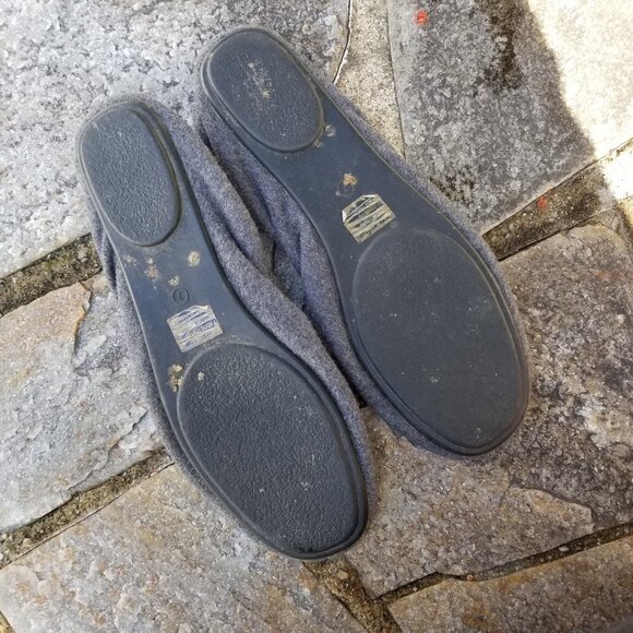 Michael Stars Foldable Wool Melton Ballerina Flats - Picture 4 of 5